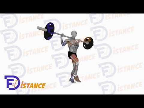 Fentes à la barre (même pied) - Exercice Fentes à la barre (même pied) en vidéo